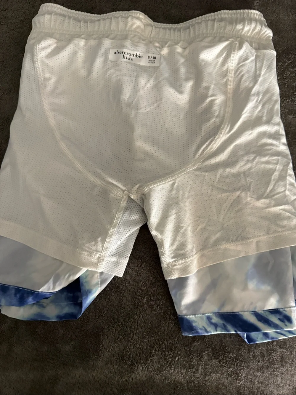 Abercrombie & Fitch Kid’s Blue Tie-Dye Swim Trunks Size 9-10